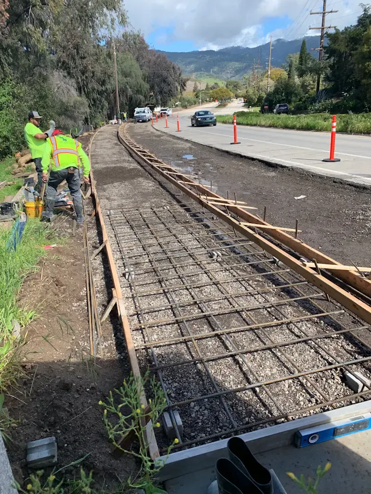 Sidewalk, curb and gutter replacement - Patterson Rd., Goleta, CA