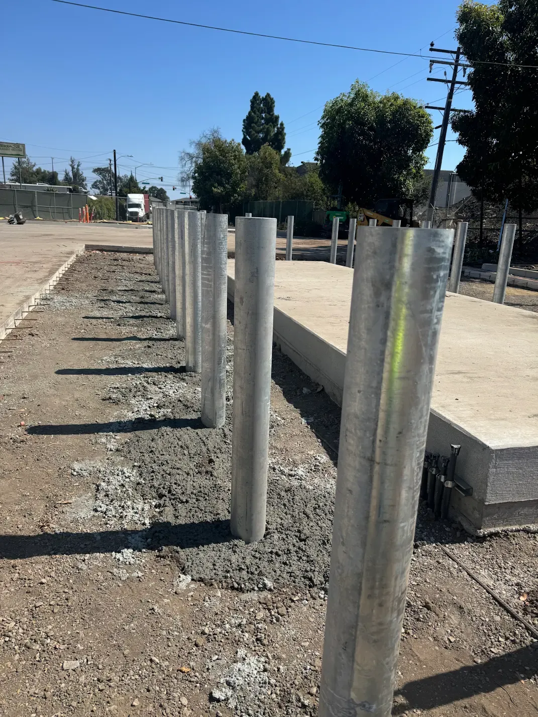 Bollard Installation at SBMTD Terminal 2 in Goleta, CA