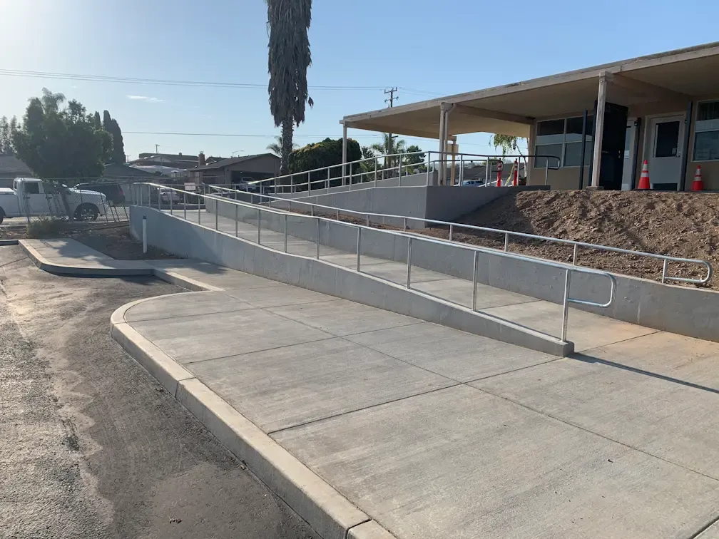 Public works drainage system concrete construction