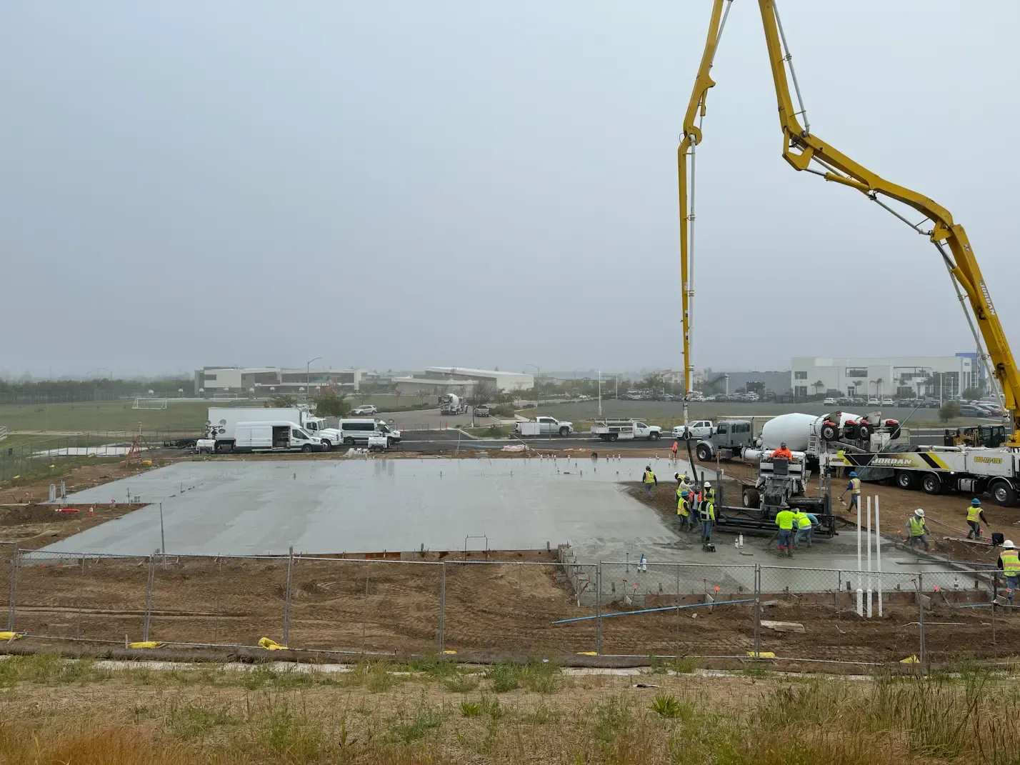 Slab pour at Enos Ranch Event Center in Santa Maria, CA